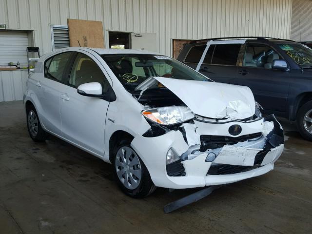 JTDKDTB31E1567549 - 2014 TOYOTA PRIUS C WHITE photo 1