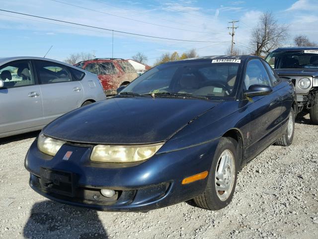 1G8ZH1272VZ360822 - 1997 SATURN SC2 BLUE photo 2