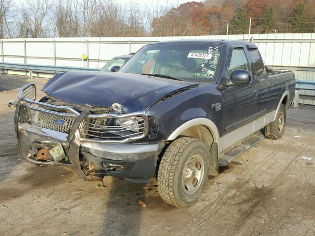 2FTRX18LX3CA69475 - 2003 FORD F150 BLUE photo 2