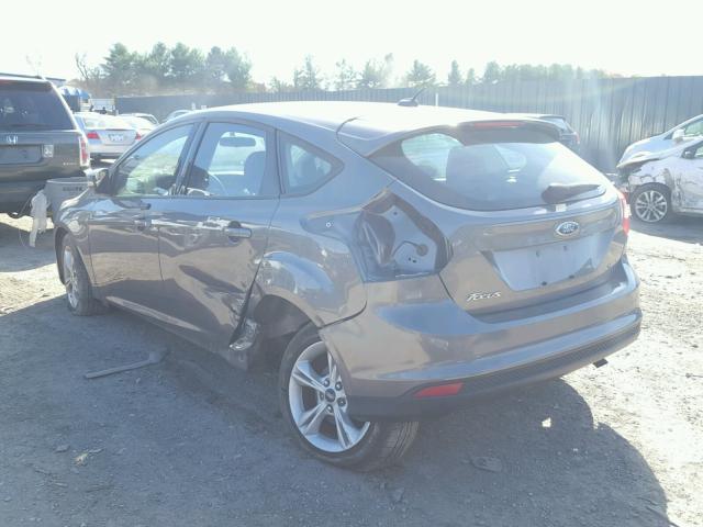 1FADP3K22EL417368 - 2014 FORD FOCUS SE GRAY photo 3