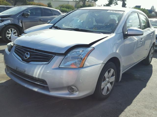 3N1AB6AP0AL602322 - 2010 NISSAN SENTRA SILVER photo 2