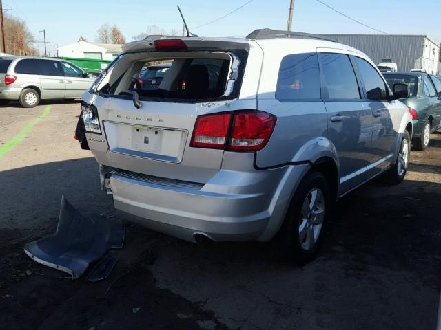 3C4PDCAB5ET258903 - 2014 DODGE JOURNEY SE SILVER photo 4