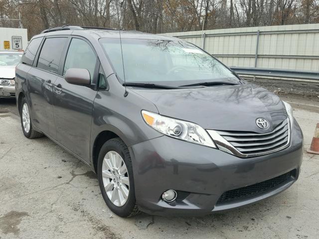 5TDDK3DC9DS067300 - 2013 TOYOTA SIENNA XLE GRAY photo 1