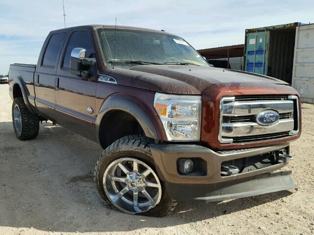 1FT7W2BT1FEA68903 - 2015 FORD F250 SUPER BURGUNDY photo 1