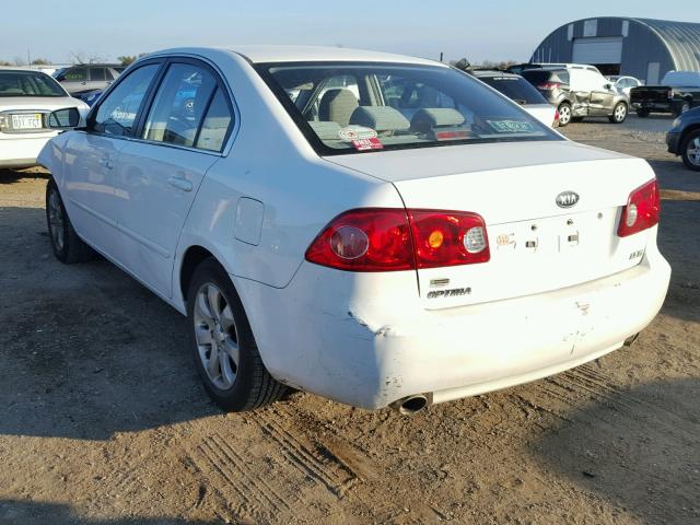 KNAGE124585192419 - 2008 KIA OPTIMA LX WHITE photo 3