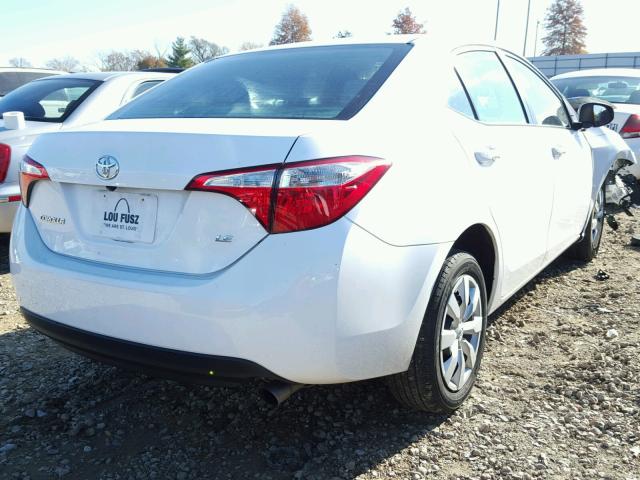 5YFBURHE4GP421687 - 2016 TOYOTA COROLLA L WHITE photo 4