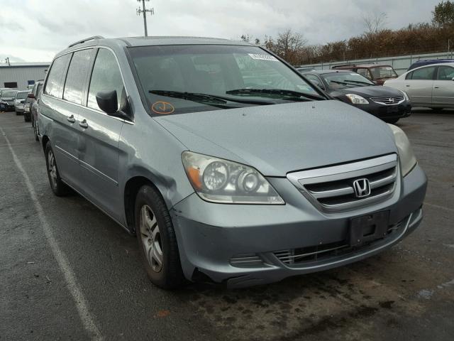 5FNRL38756B104950 - 2006 HONDA ODYSSEY EX BLUE photo 1