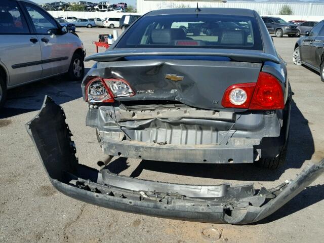 1G1ZJ57B184236405 - 2008 CHEVROLET MALIBU 2LT GRAY photo 9