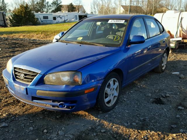 KMHDN56D66U180995 - 2006 HYUNDAI ELANTRA GL BLUE photo 2