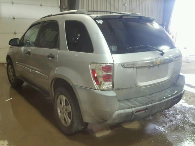 2CNDL23F356163305 - 2005 CHEVROLET EQUINOX LS SILVER photo 3