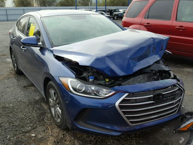 5NPD84LFXHH122459 - 2017 HYUNDAI ELANTRA SE BLUE photo 1