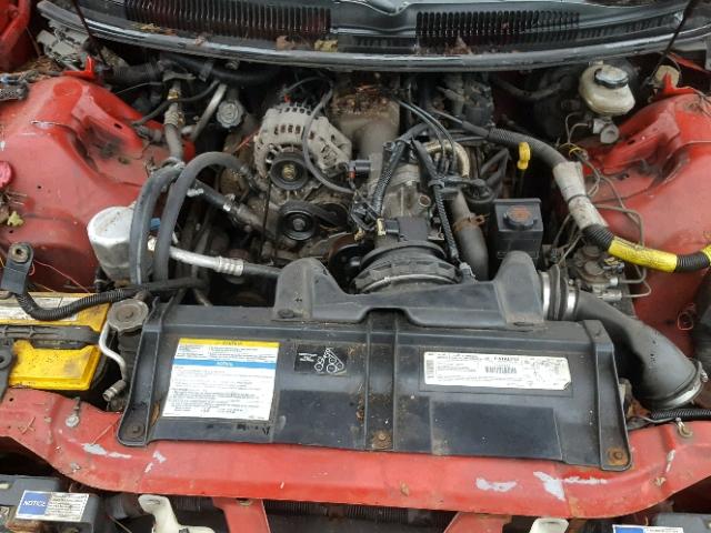 2G1FP22KXT2103986 - 1996 CHEVROLET CAMARO BAS RED photo 7