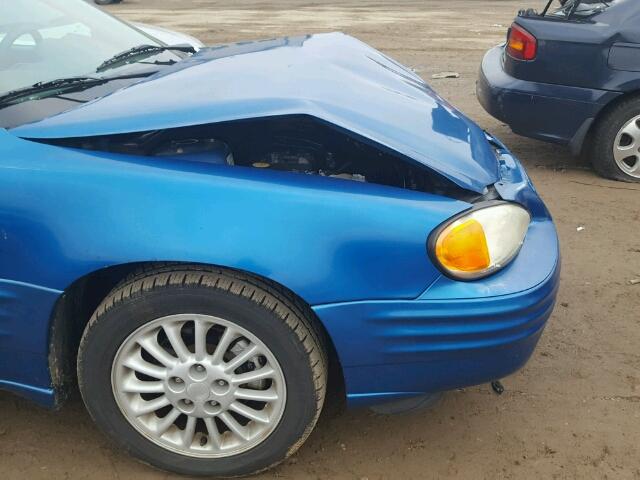 1G2NF52T3YC542944 - 2000 PONTIAC GRAND AM S BLUE photo 9