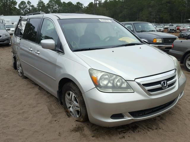 5FNRL38747B094493 - 2007 HONDA ODYSSEY EX SILVER photo 1