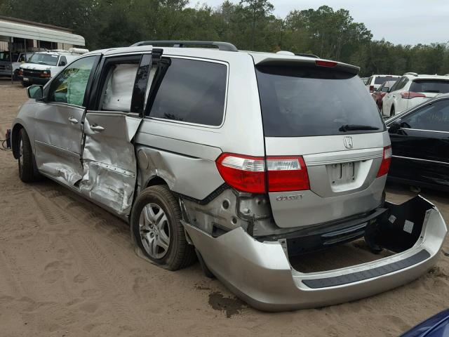 5FNRL38747B094493 - 2007 HONDA ODYSSEY EX SILVER photo 3