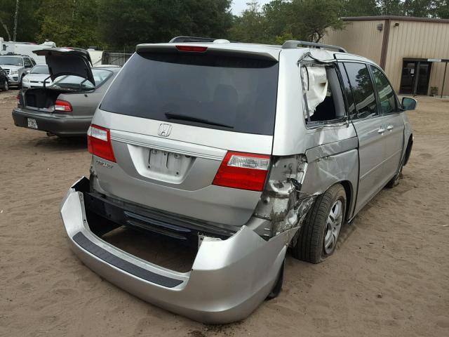 5FNRL38747B094493 - 2007 HONDA ODYSSEY EX SILVER photo 4