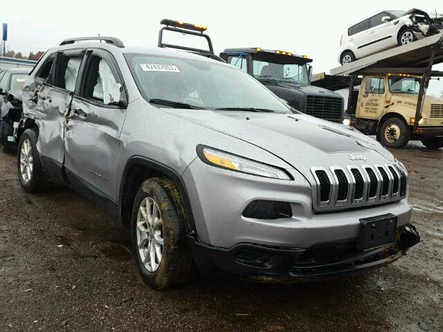 1C4PJMAB2FW777434 - 2015 JEEP CHEROKEE S SILVER photo 1