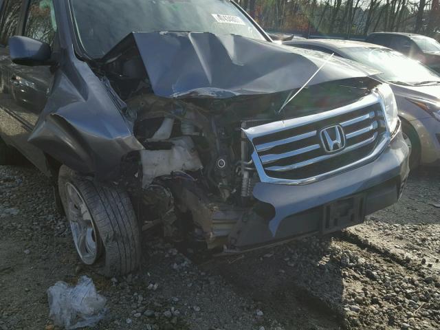 5FNYF4H57DB034940 - 2013 HONDA PILOT EXL GRAY photo 9