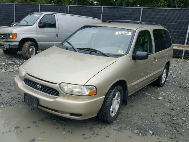 4N2XN11T9XD820186 - 1999 NISSAN QUEST SE GOLD photo 2