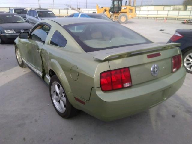 1ZVFT80N565185960 - 2006 FORD MUSTANG GREEN photo 3