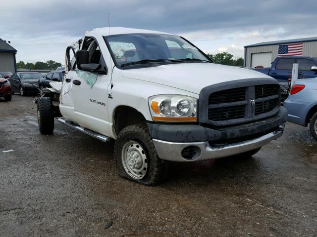 1D7KS28C76J113188 - 2006 DODGE RAM 2500 S WHITE photo 1