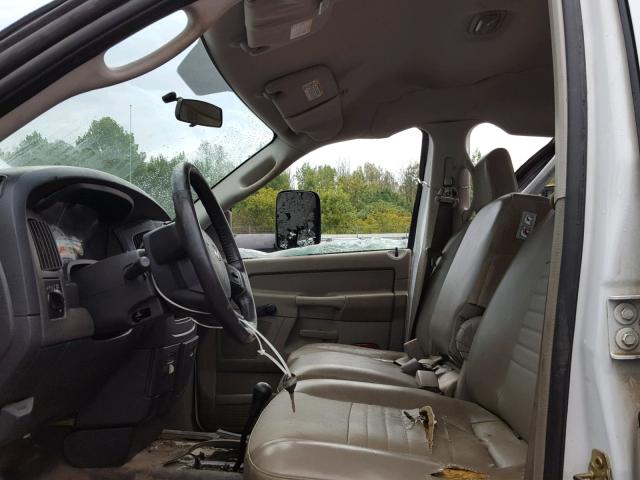 1D7KS28C76J113188 - 2006 DODGE RAM 2500 S WHITE photo 5