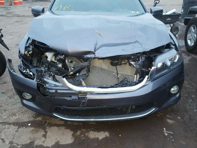 1HGCT1B85DA008416 - 2013 HONDA ACCORD EXL GRAY photo 7