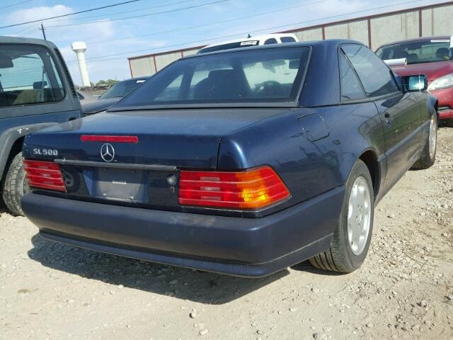 WDBFA67E1SF118116 - 1995 MERCEDES-BENZ SL 500 BLUE photo 4