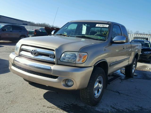 5TBBT44105S468625 - 2005 TOYOTA TUNDRA ACC GOLD photo 2