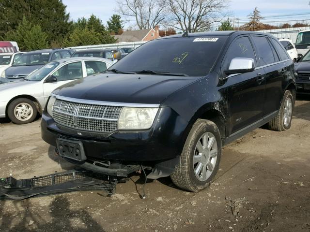 2LMDU88C67BJ13785 - 2007 LINCOLN MKX BLACK photo 2