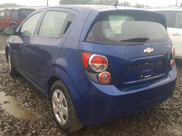 1G1JB6SH4D4203405 - 2013 CHEVROLET SONIC LS 蓝色 照片 3