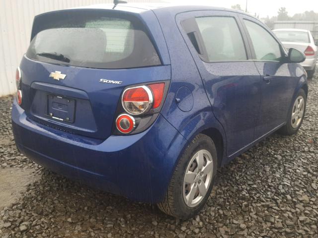 1G1JB6SH4D4203405 - 2013 CHEVROLET SONIC LS 蓝色 照片 4