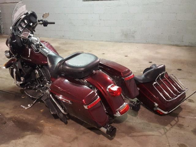 1HD1KEL16EB693988 - 2014 HARLEY-DAVIDSON FLHTK ELEC 栗色 照片 3