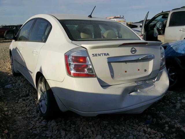 3N1AB6AP8CL655532 - 2012 NISSAN SENTRA 2.0 WHITE photo 3