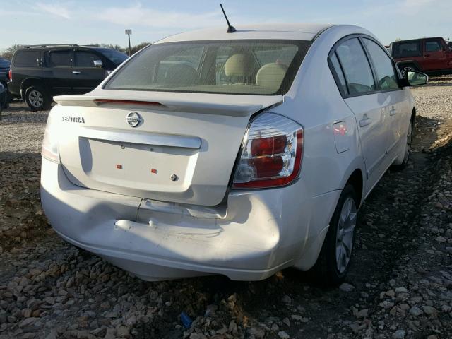 3N1AB6AP8CL655532 - 2012 NISSAN SENTRA 2.0 WHITE photo 4