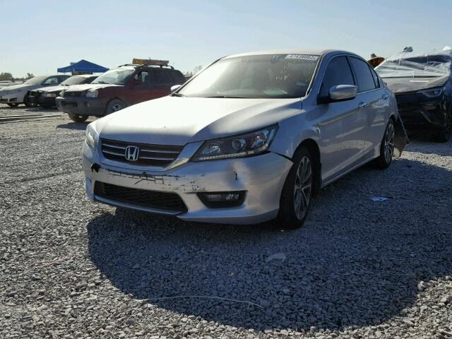 1HGCR2F52EA204450 - 2014 HONDA ACCORD SPO SILVER photo 2