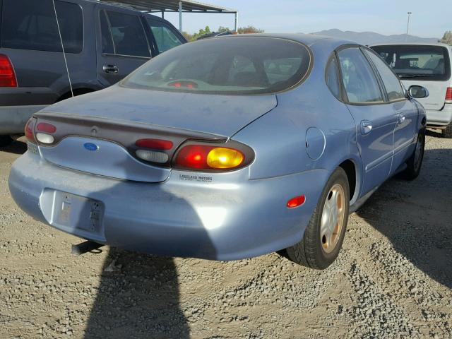 1FALP52U7VA217381 - 1997 FORD TAURUS GL BLUE photo 4