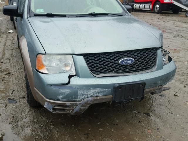 1FMDK04195GA46399 - 2005 FORD FREESTYLE TEAL photo 9