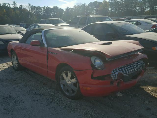 1FAHP60A92Y129908 - 2002 FORD THUNDERBIR RED photo 1