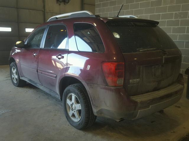 2CKDL43F086027520 - 2008 PONTIAC TORRENT BURGUNDY photo 3