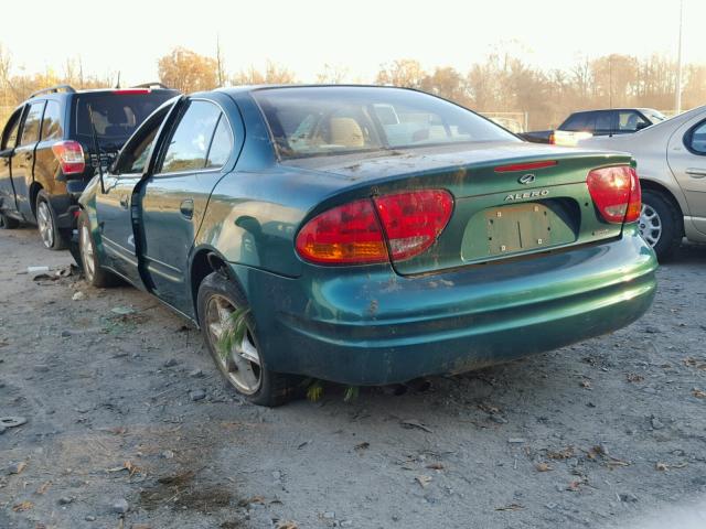 1G3NL52E7XC347398 - 1999 OLDSMOBILE ALERO GL GREEN photo 3