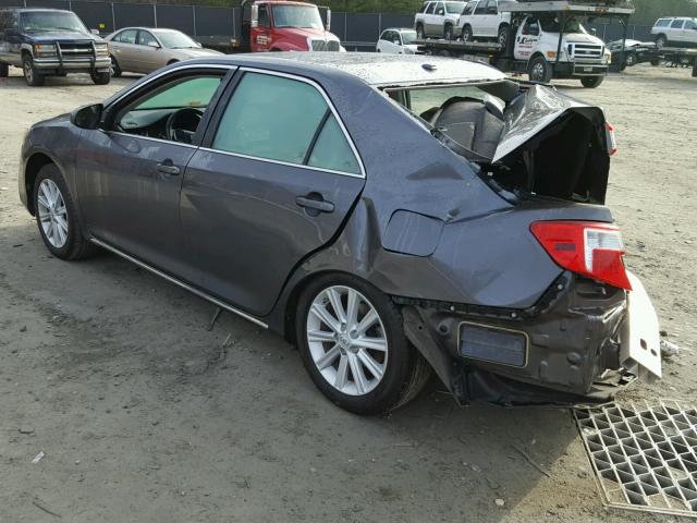 4T4BF1FK8DR296262 - 2013 TOYOTA CAMRY L GRAY photo 3