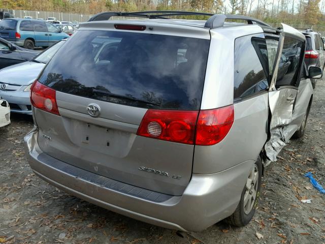 5TDZK23C68S108215 - 2008 TOYOTA SIENNA SILVER photo 4