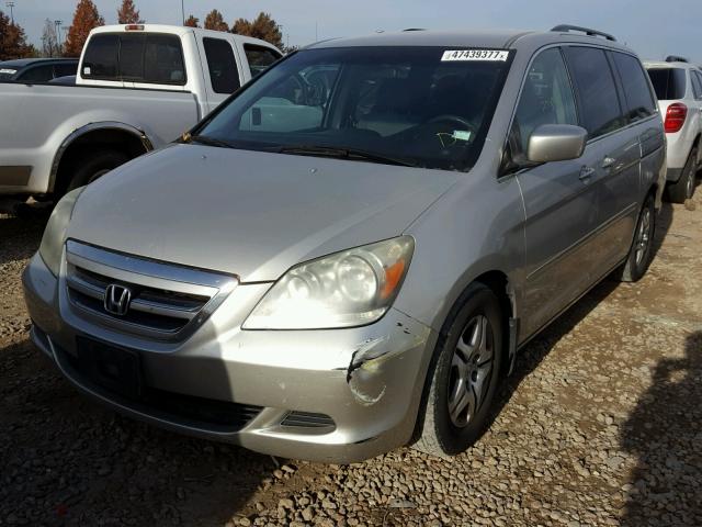 5FNRL38475B029639 - 2005 HONDA ODYSSEY EX SILVER photo 2