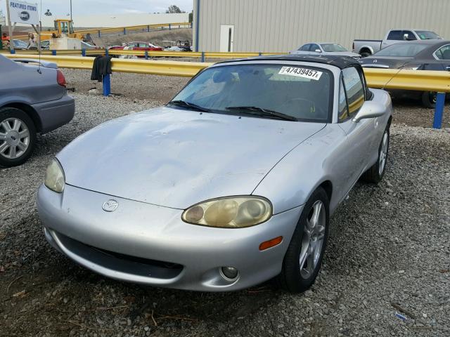 JM1NB353550412376 - 2005 MAZDA MX-5 MIATA SILVER photo 2