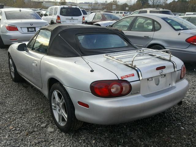 JM1NB353550412376 - 2005 MAZDA MX-5 MIATA SILVER photo 3