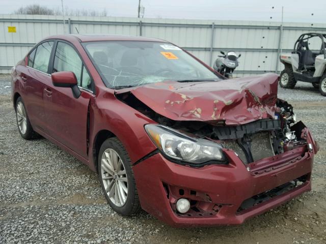 JF1GJAK69FH009248 - 2015 SUBARU IMPREZA PR MAROON photo 1