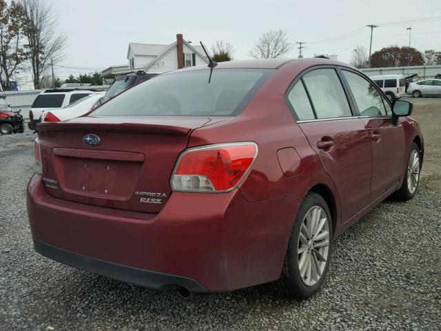 JF1GJAK69FH009248 - 2015 SUBARU IMPREZA PR MAROON photo 4