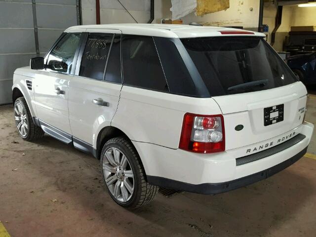 SALSK25479A214610 - 2009 LAND ROVER RANGE ROVE WHITE photo 3