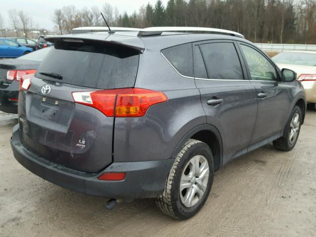 JTMBFREV1DD031899 - 2013 TOYOTA RAV4 LE GRAY photo 4